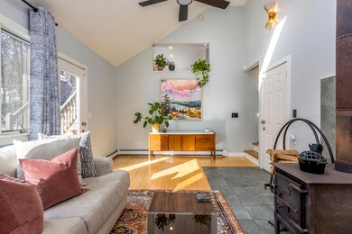 Large Flex Room with Cozy Wood Stove