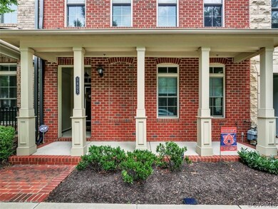 Full front porch with columns