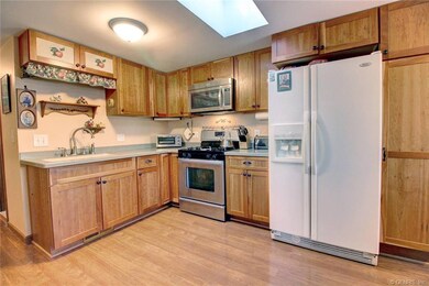 Beautiful kitchen with skylight, pull-out pantry a