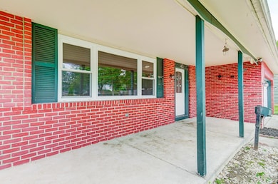 concrete front porch