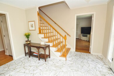 Step inside the entry hall and be greeted by custo