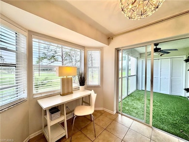 Plenty of natural light and ceiling fan
