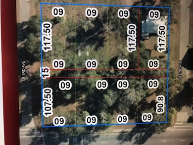 lot dimensions (excludes top right lot)