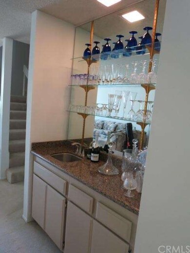 Wet bar with new granite counter