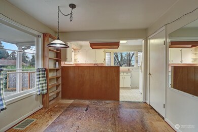 Dining area off the kitchen is spacious. 