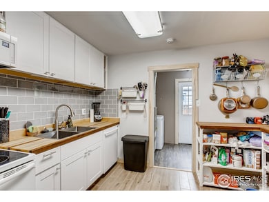 Updated kitchen w/ custom butcher block counters