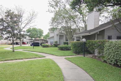 well-manicured walking paths in the community