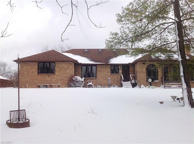Back yard view of house.