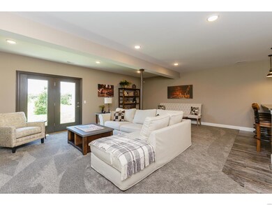 Family/ Rec Room in Finished Lower Level with Walk Out