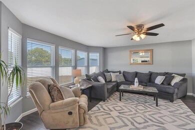 Look how large the Living room is & lovely bay win