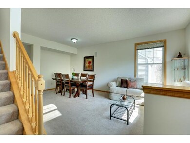 Living room with adjacent dining room perfect for 