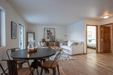 Dining room, living room and bedroom
