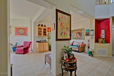 Formal Living Room with Built-In Wet Bar