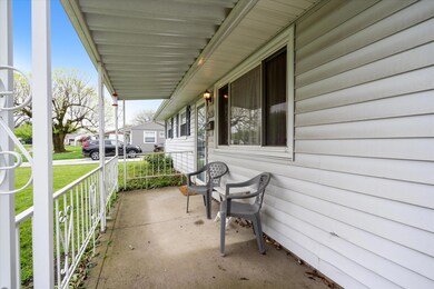 Covered Front Porch Entry