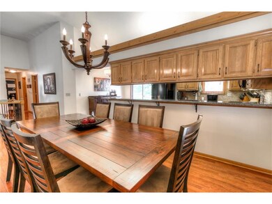 Tons of cabinets, and counter space with extra lon