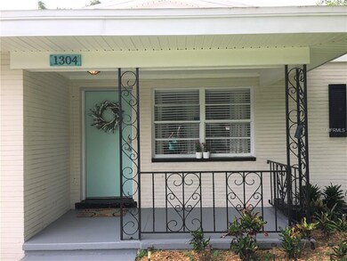 Light and bright front porch welcomes you home.