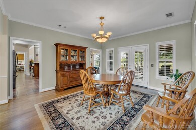 Beautiful hardwood flooring in the formal dining