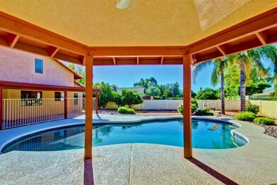 Looking over the pool from the Gazebo