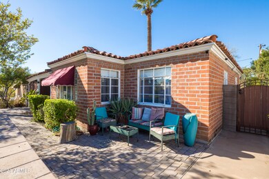 front patio from pony wall