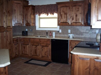 Kitchen with lots of nice cabinet space!