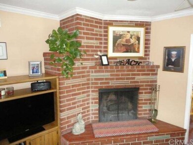 fireplace in den