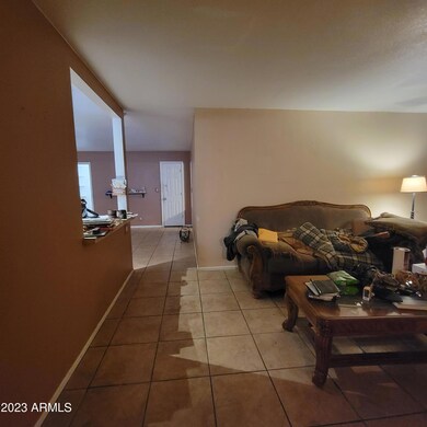 living room in front of home
