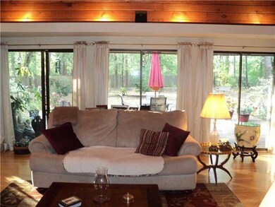 Den/Family/Great Room. Glass doors with outside vi
