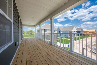 Upstairs exterior porch