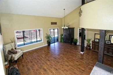 View of living room from above