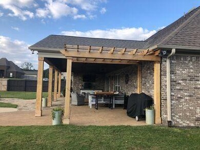 Back porch pergola addition