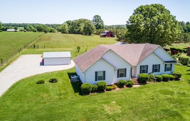 Located on a level 7 acre tract, this home has 4 bedrooms and 2 baths on one level!