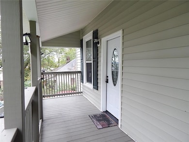 View of wooden porch