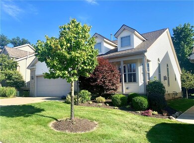 View of front of house with a front lawn