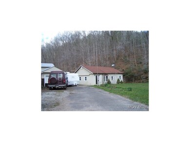 Wide paved driveway