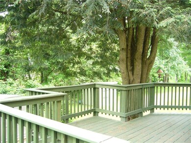 Back deck with a little bit or privacy and extra e