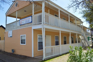 View of building exterior with stairs