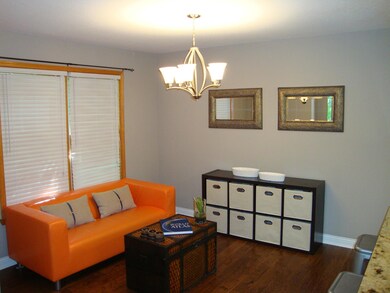 Sitting nook off kitchen