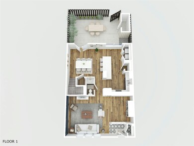 Virtually staged floor plan