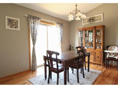 Sizeable dining area w/ walkout to backyard deck o