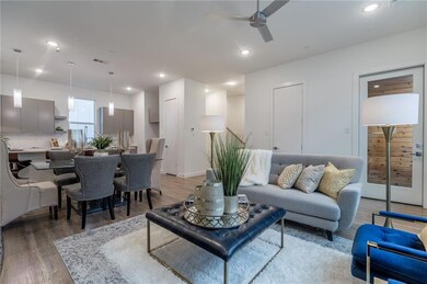 Large living and dining large enough for a full si