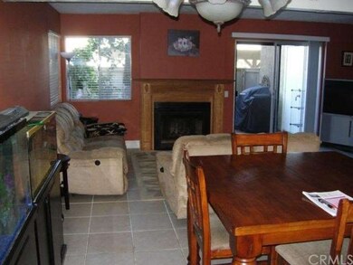 Sliding doors lead to private patio