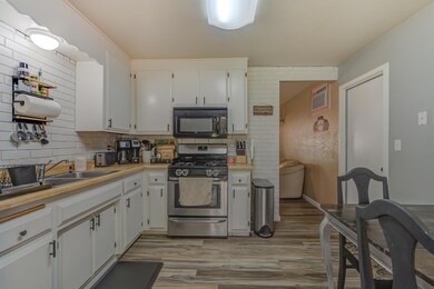 Kitchen with updated cabinets