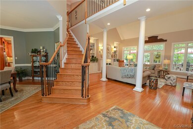 The original wooden balusters have been replaced w