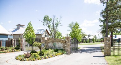 Gated entryway at entrance.