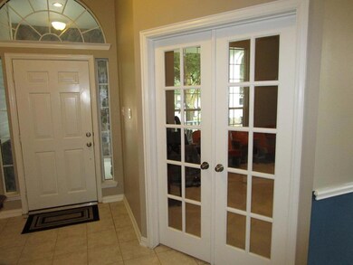 French doors to study which over looks the front porch