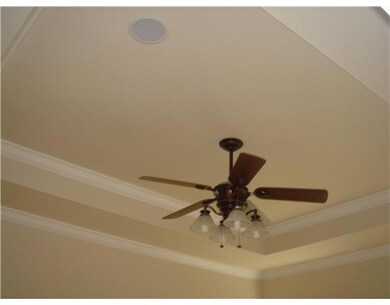 Master Bedroom. Trey ceiling with crown molding an
