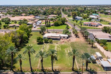 South view aerial of backyard