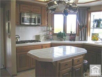 A kitchen view.