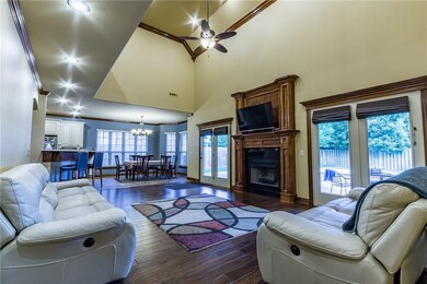 Open floor plan with access to not only the outdoo