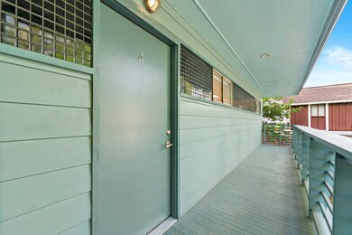 Apt #4 has a front balcony perfect for morning coffee or yoga